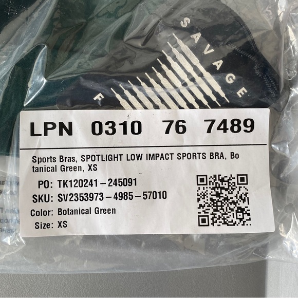 NWT Savage X Fenty Spotlight Low-Impact Sports Bra | Size: XS - Picture 5 of 6